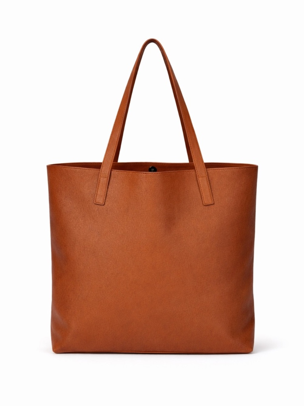 Quince Brown Leather Structured  Tote shoulder bag Large Everyday bag - Picture 2 of 13
